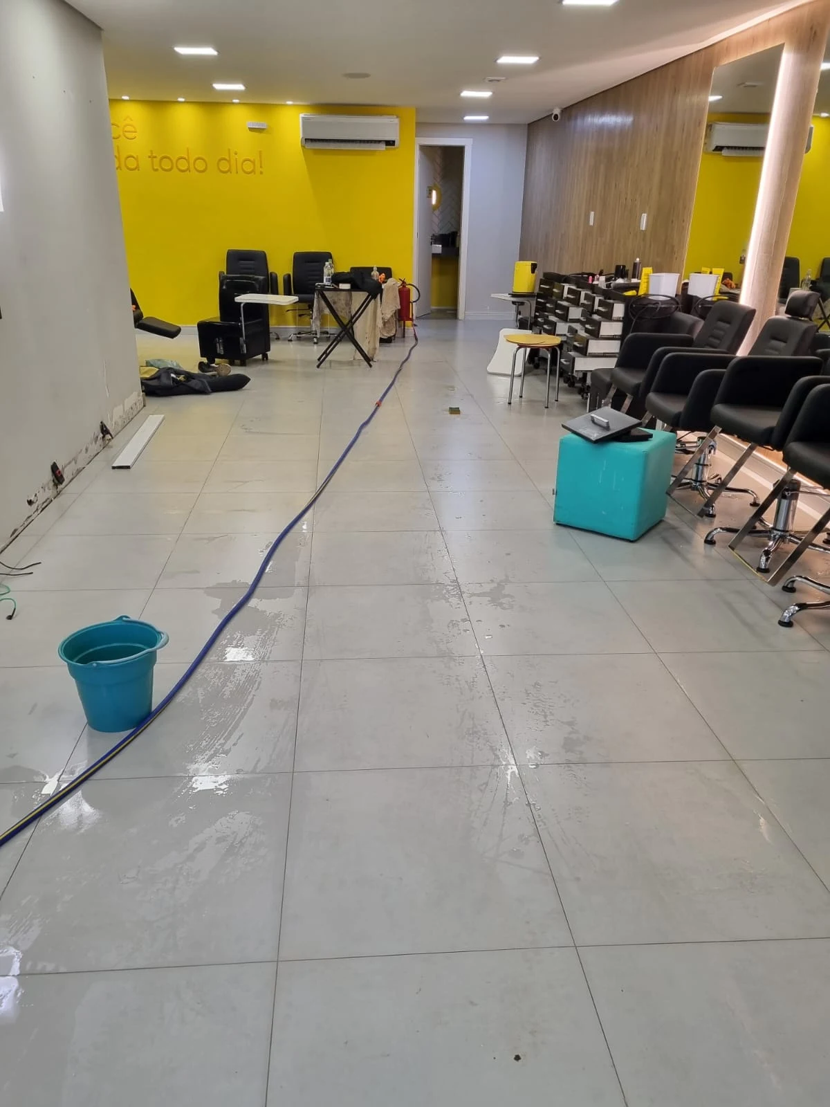 Limpeza pós-enchente — Depois